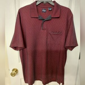 Vintage Arrow Mens Polo Shirt 80s 90s Burgundy
